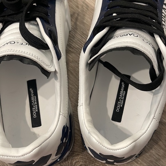 DOLCE & GABBANA Crown Heel Logo Sneakers
White navy sz 6 mens - Picture 3 of 10